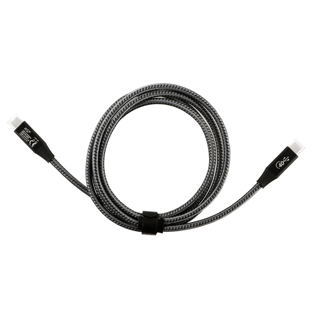 NSP N23 USB-C TYPE C TO TYPE C USB 4.0 PD 240W/40GP/8K 60HZ/ 5K DUAL CHANNEL 4K 1.5m BLACK - Image 2