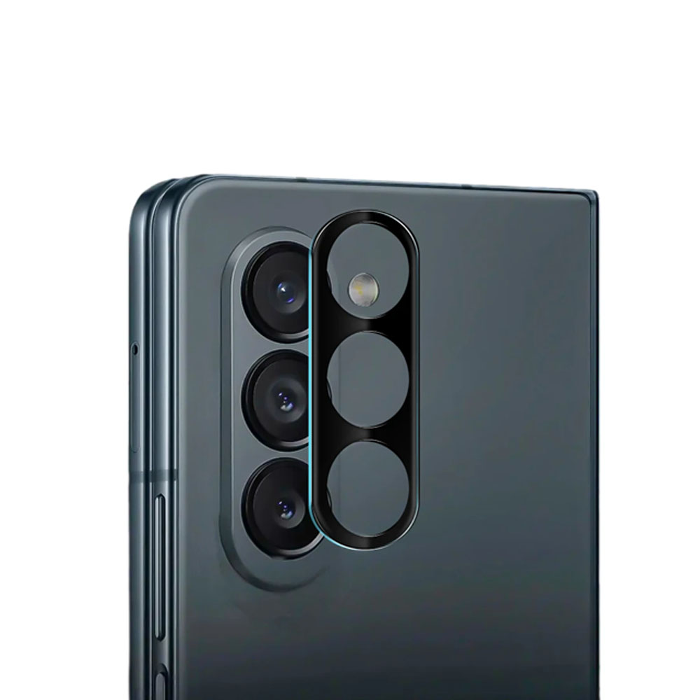 VOLTE-TEL CAMERA GLASS SAMSUNG Z FOLD 5 5G F946 7.6in 9H 0.25mm 3D CURVED BLACK - Image 2