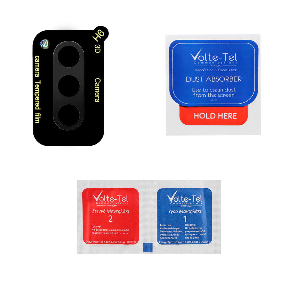 VOLTE-TEL CAMERA GLASS SAMSUNG S24 5G S921 6.2in 9H 0.25mm 3D CURVED BLACK - Image 3