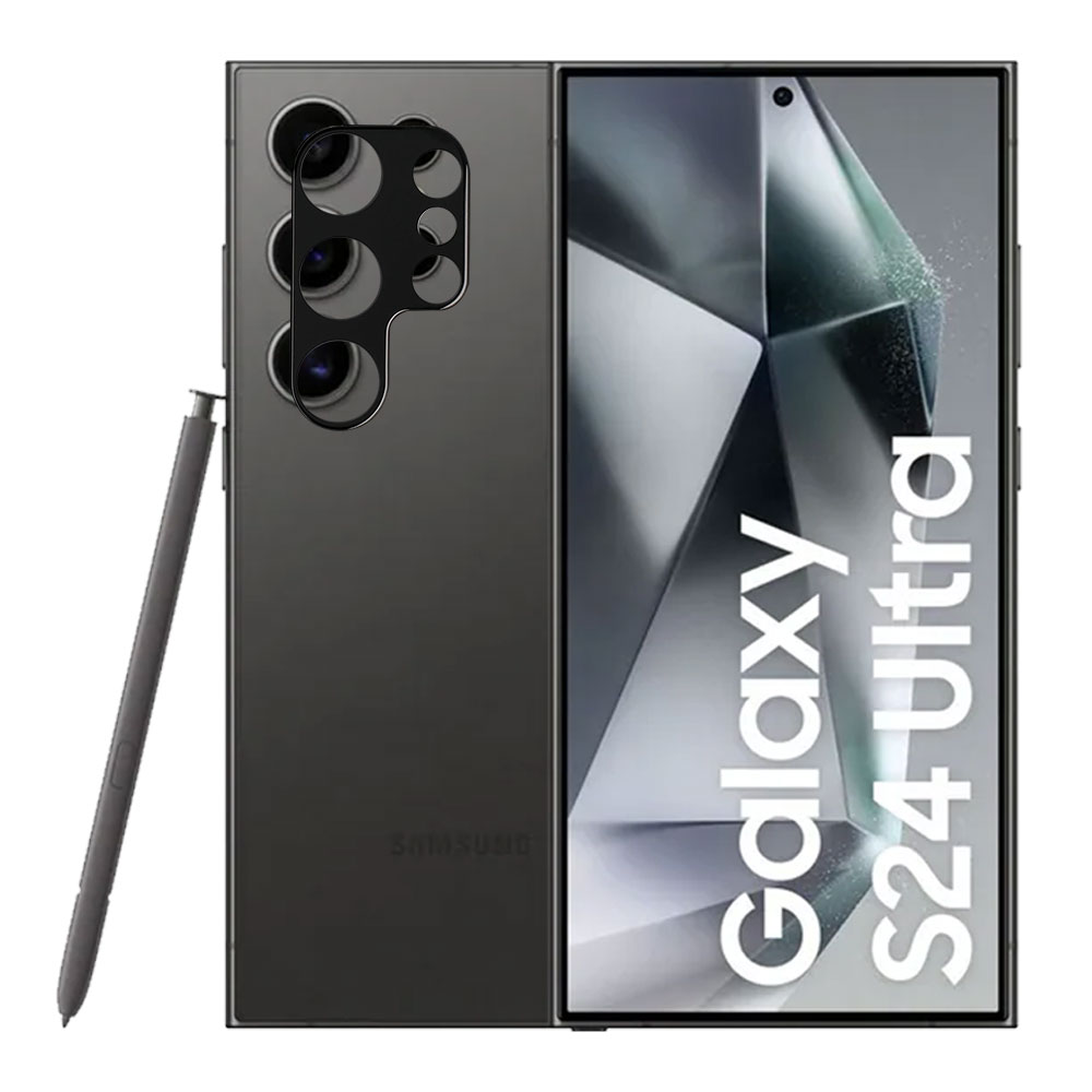 VOLTE-TEL CAMERA GLASS SAMSUNG S24 ULTRA 5G S928 6.8in 9H 0.25mm 3D CURVED BLACK - Image 2