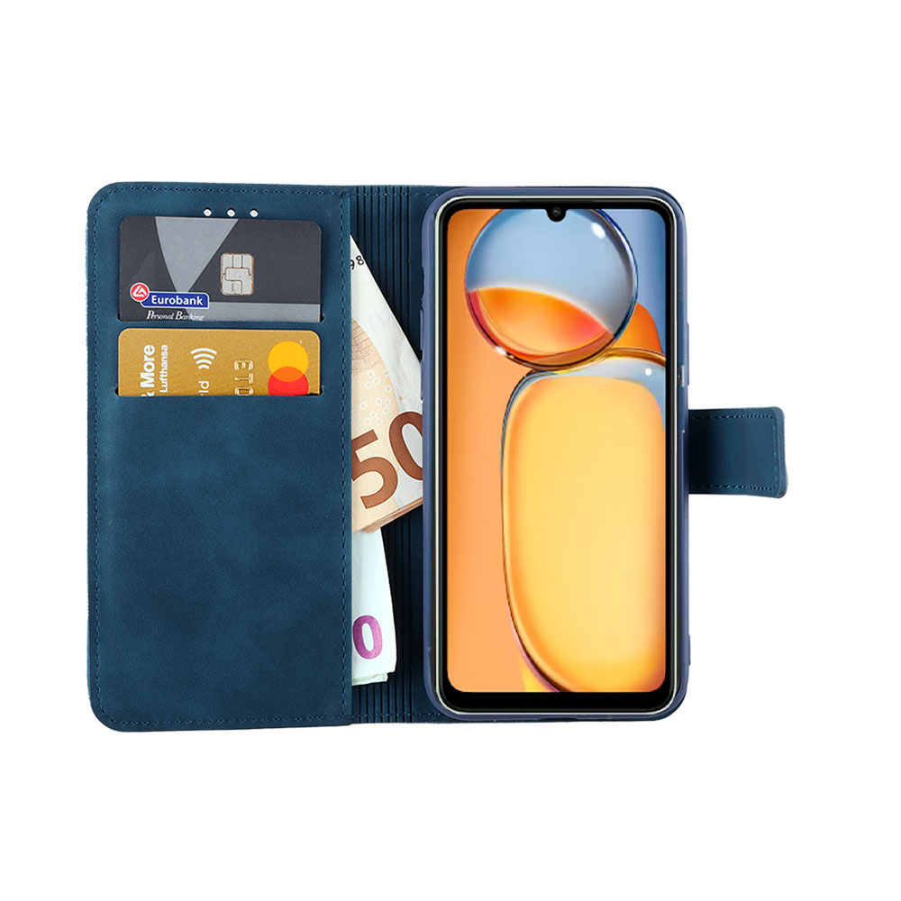 LIME ESSENTIAL ΘΗΚΗ XIAOMI REDMI 13C 4G/5G 6.74in MAGNET BOOK STAND CLIP DARK BLUE - Image 2