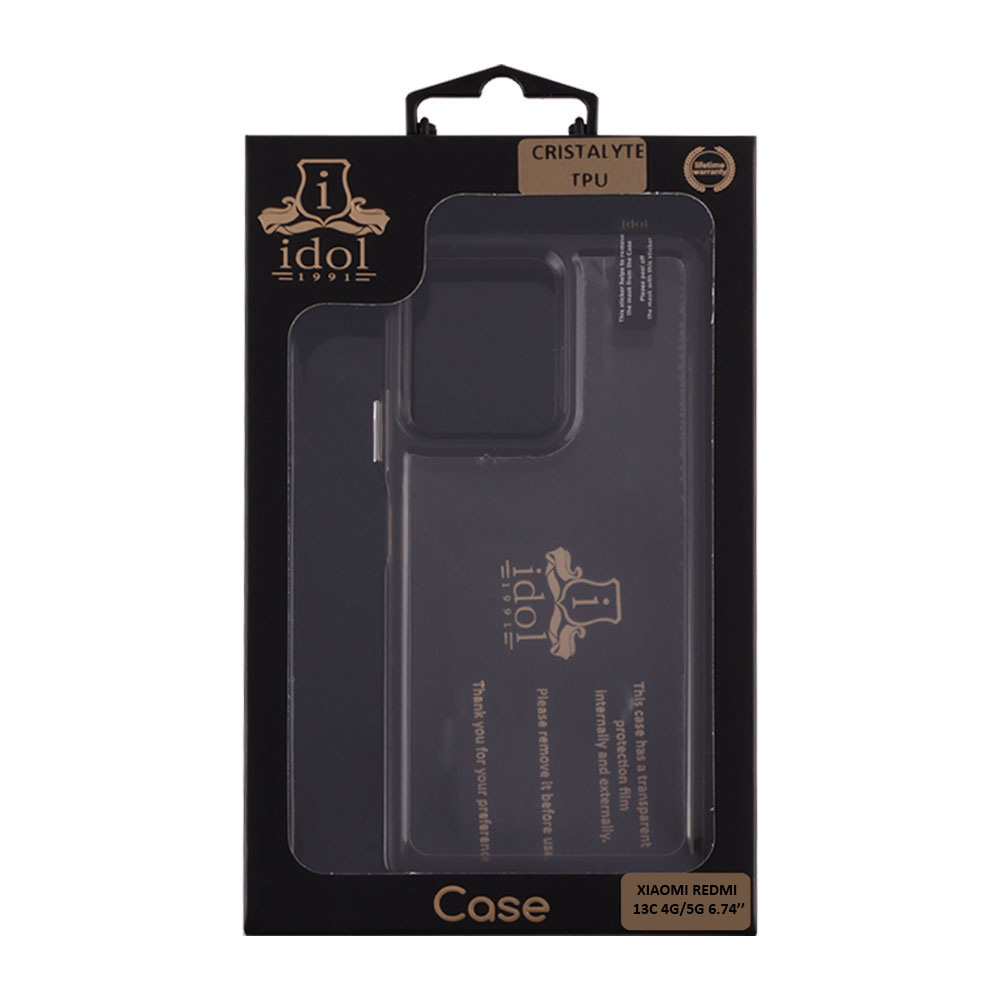 IDOL 1991 CRISTALYTE TPU ΘΗΚΗ XIAOMI REDMI 13C 4G/5G 6.74in CAMERA GUARD ΔΙΑΦΑΝΗ ΓΚΡΙ - Image 9