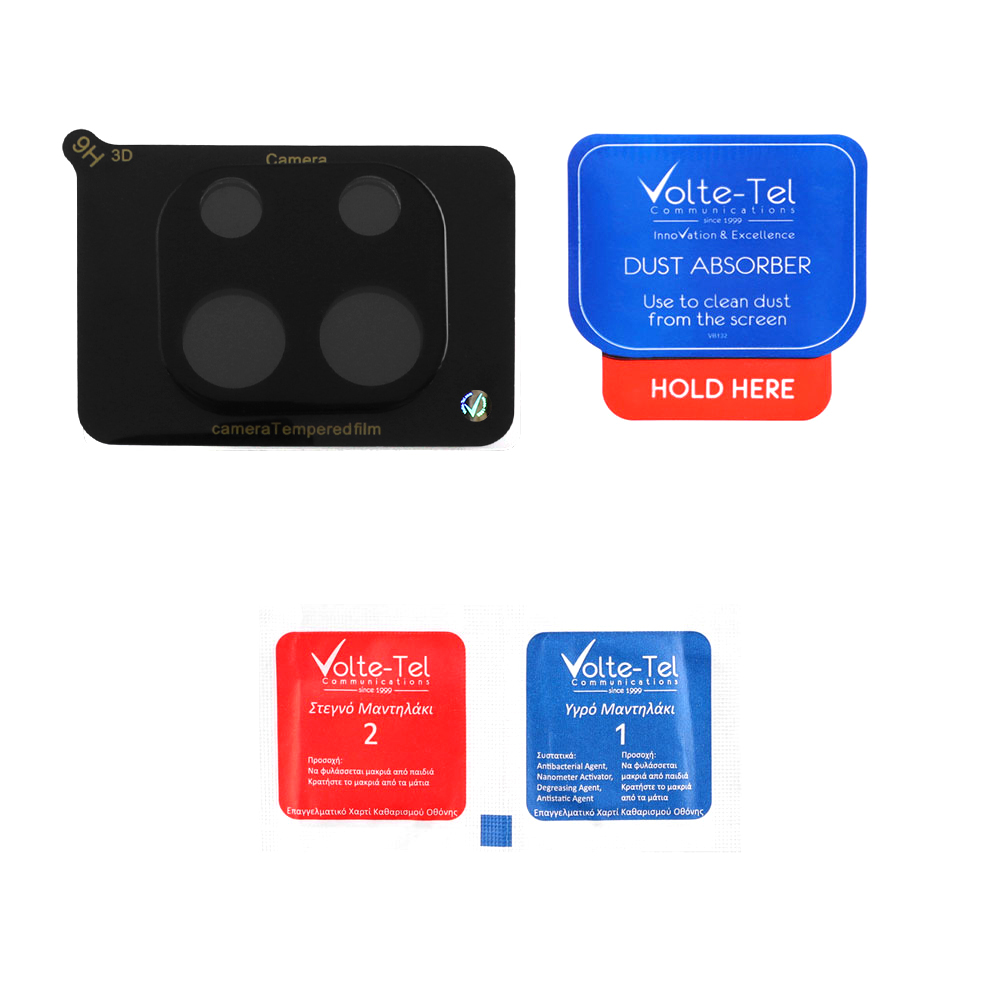 VOLTE-TEL CAMERA GLASS XIAOMI REDMI NOTE 13 4G 6.67in 9H 0.25mm 3D CURVED BLACK - Image 4