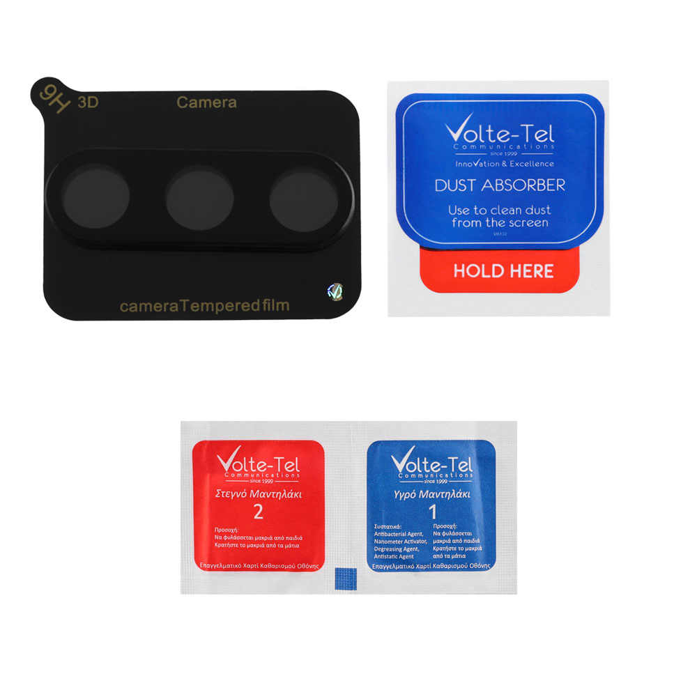 VOLTE-TEL CAMERA GLASS SAMSUNG A55 5G A556 6.6in 9H 0.25mm 3D CURVED BLACK - Image 4