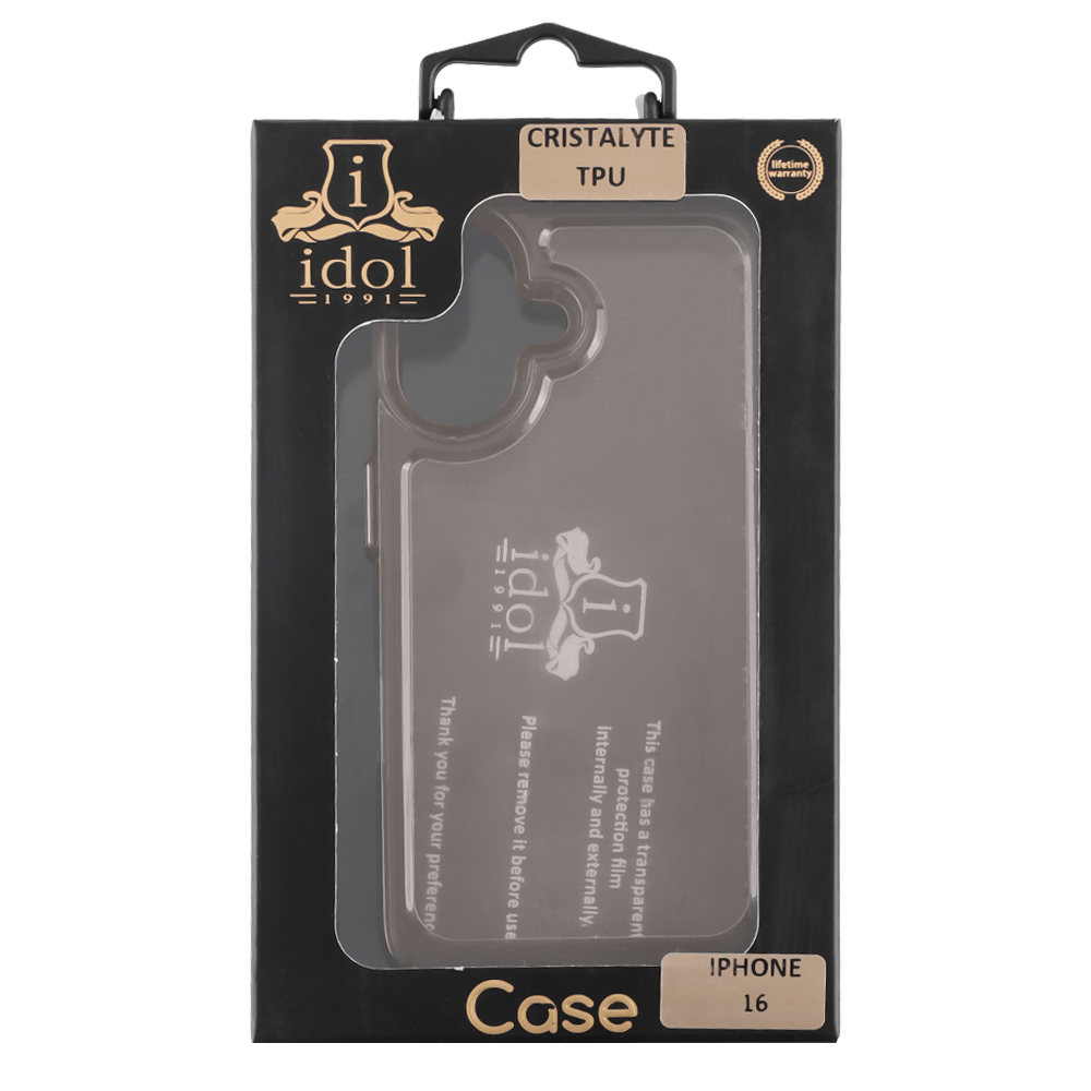IDOL 1991 CRISTALYTE TPU ΘΗΚΗ IPHONE 16 PLUS 6.7in CAMERA GUARD ΔΙΑΦΑΝΗ ΓΚΡΙ - Image 8