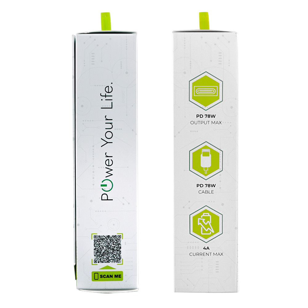 LIME TYPE C GAN PD 3.0 SUPER FAST TRAVEL LTC54W5V-9V 4.0A/12V 3.5A/20V 2.7A 54W +ΦΟΡΤΙΣΗΣ-DATA LCC04 TYPE C TO TYPE C 78W WHITE - Image 9