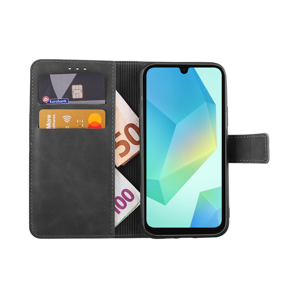 LIME ESSENTIAL ΘΗΚΗ SAMSUNG A16 4G A165/A16 5G A166 6.7in MAGNET BOOK STAND CLIP GREY - Image 2