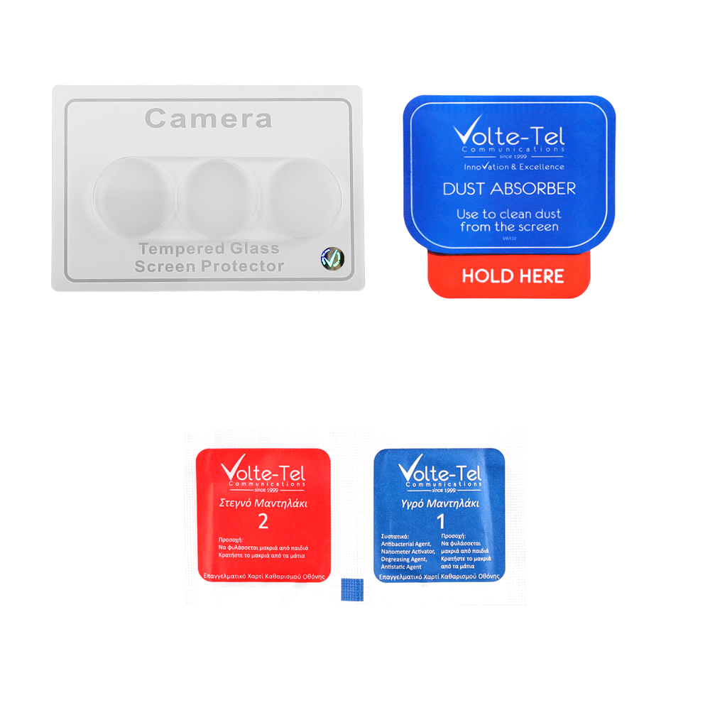 VOLTE-TEL CAMERA GLASS SAMSUNG S25 PLUS 5G S936 6.7in 9H 0.25mm 3D CURVED TRANSPARENT - Image 4