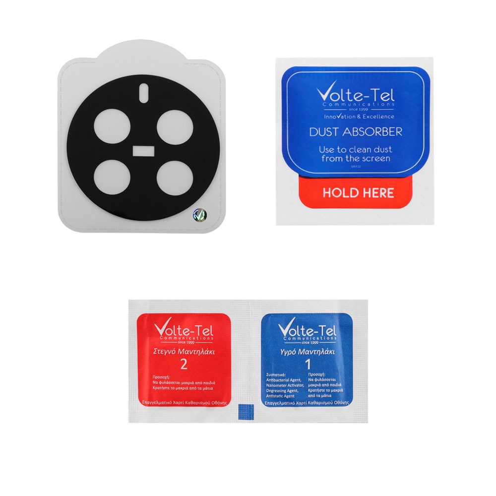 VOLTE-TEL CAMERA GLASS REALME 12 PRO 5G 6.7in 9H 0.25mm 3D CURVED BLACK - Image 4