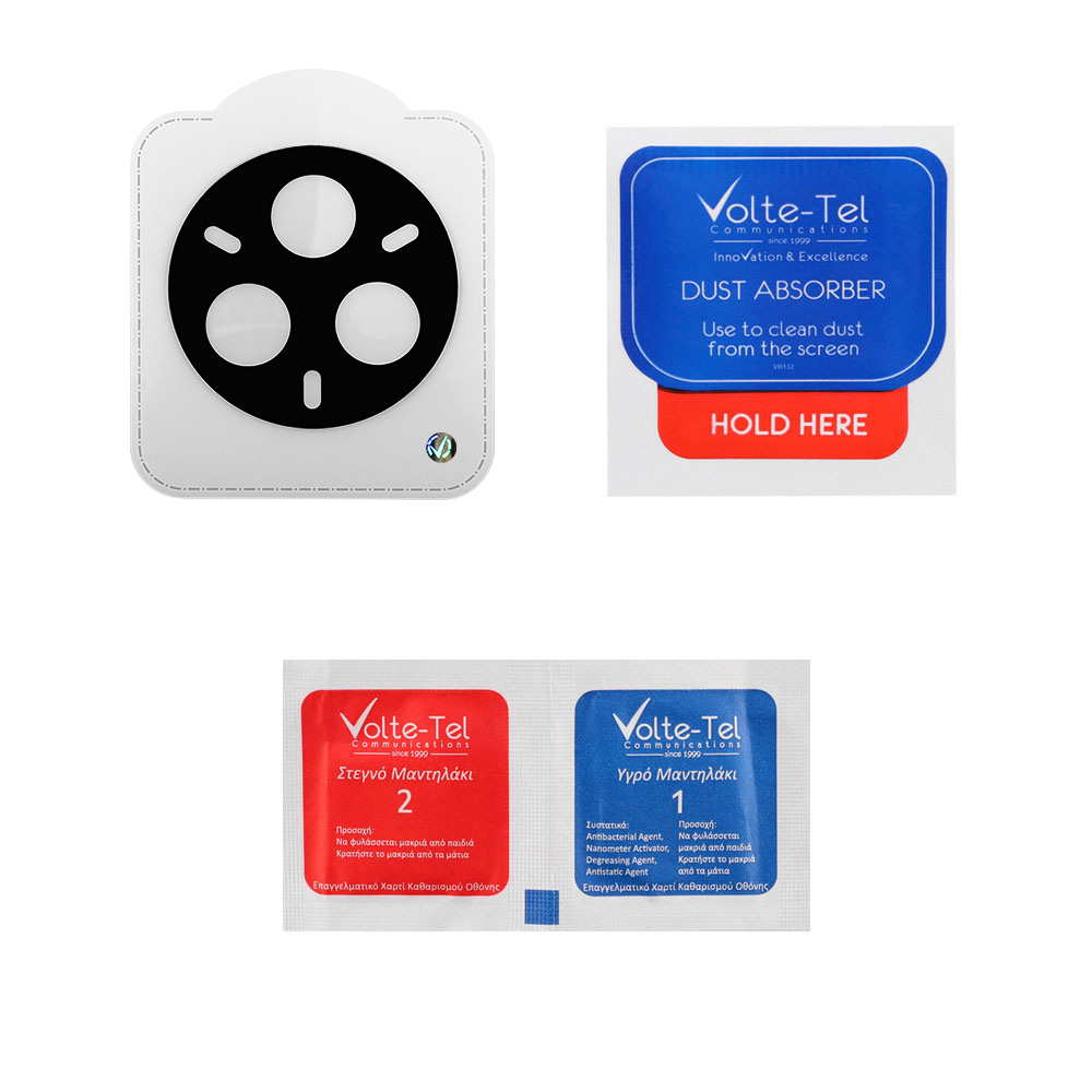 VOLTE-TEL CAMERA GLASS REALME 14 PRO 5G 6.77in 9H 0.25mm 3D CURVED BLACK - Image 4