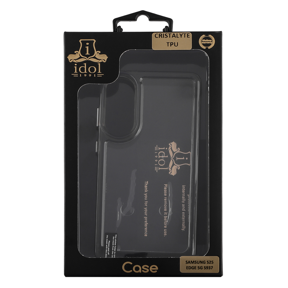 IDOL 1991 CRISTALYTE TPU ΘΗΚΗ SAMSUNG S25 EDGE 5G S937 6.66in CAMERA GUARD ΔΙΑΦΑΝΗ ΓΚΡΙ - Image 8