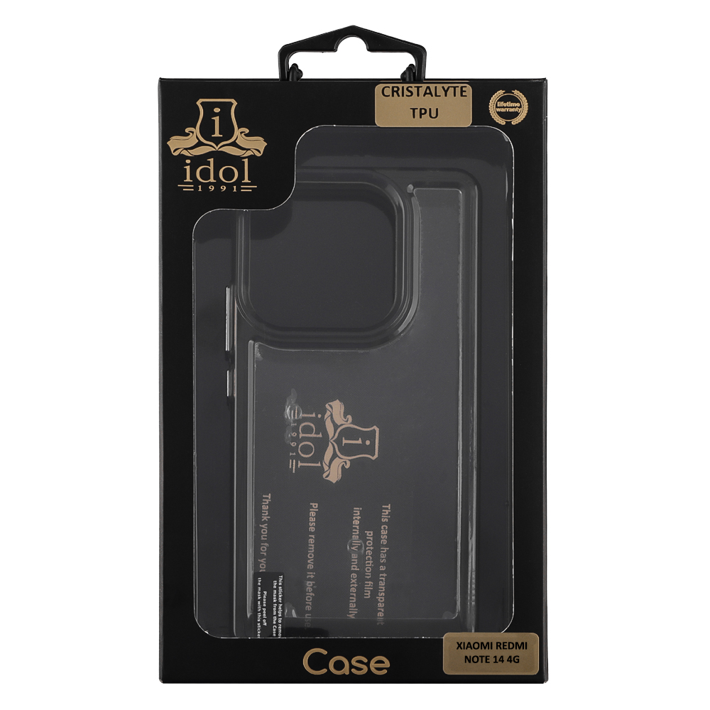 IDOL 1991 CRISTALYTE TPU ΘΗΚΗ XIAOMI REDMI NOTE 14 4G 6.67in CAMERA GUARD ΔΙΑΦΑΝΗ ΓΚΡΙ - Image 8