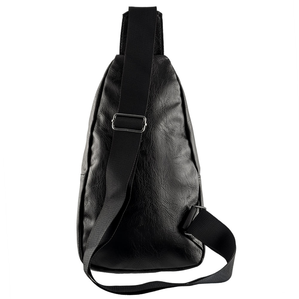 NSP N121 FORCE ΤΣΑΝΤΑΚΙ CROSSBODY 8.5L ΔΕΡΜΑΤΙΝΟ BLACK - Image 2