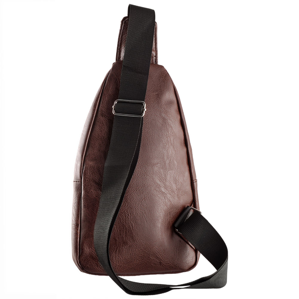 NSP N121 FORCE ΤΣΑΝΤΑΚΙ CROSSBODY 8.5L ΔΕΡΜΑΤΙΝΟ BROWN - Image 2