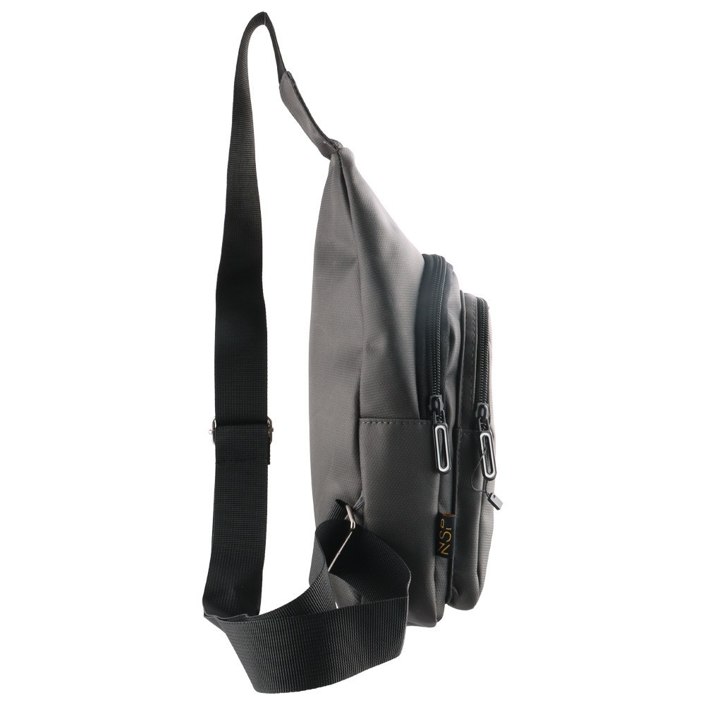NSP N123 ATHLETIC ΤΣΑΝΤΑΚΙ ΑΔΙΑΒΡΟΧΟ CROSSBODY 8L DURABLE ΥΦΑΣΜΑΤΙΝΟ DARK GREY - Image 4