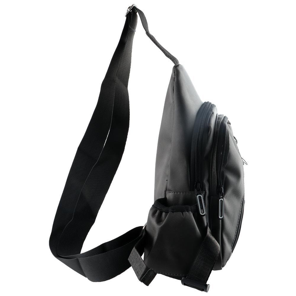 NSP N124 ACTIVE ΤΣΑΝΤΑΚΙ ΑΔΙΑΒΡΟΧΟ CROSSBODY 8L DURABLE ΥΦΑΣΜΑΤΙΝΟ DARK GREY - Image 4