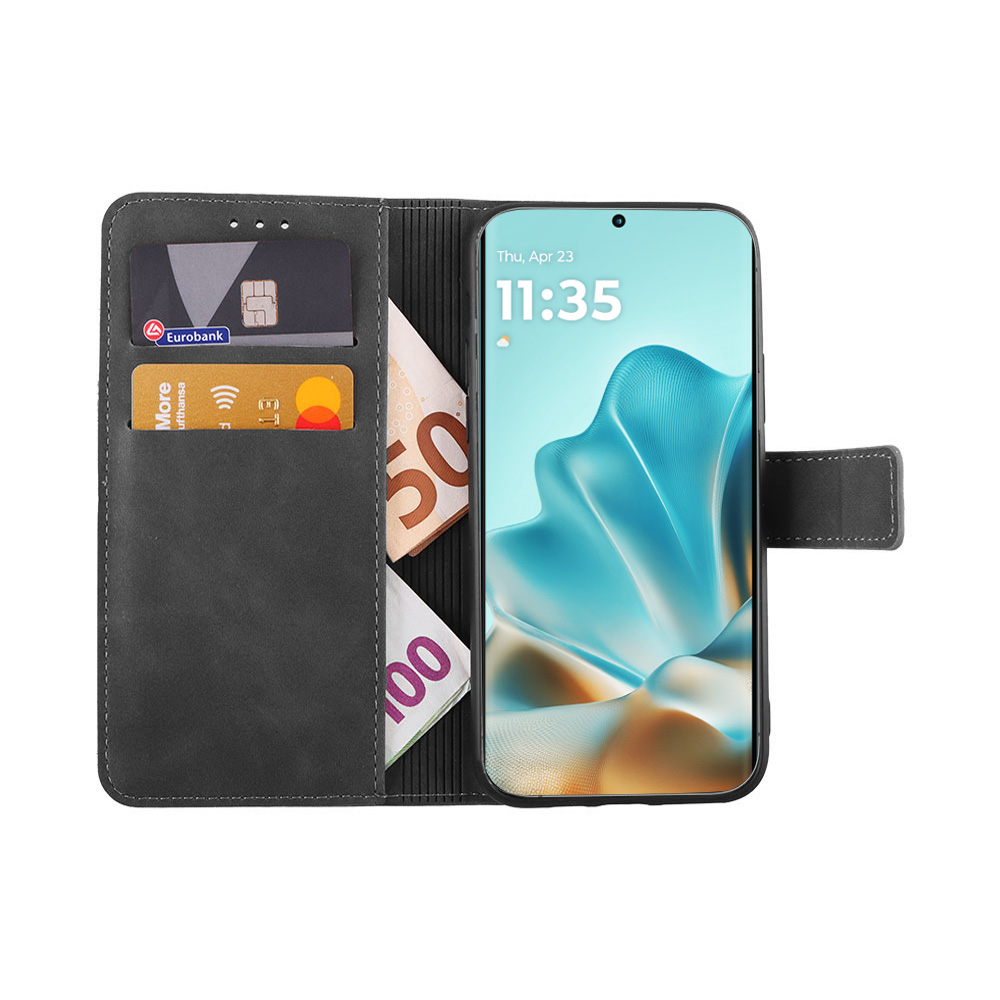 LIME ESSENTIAL ΘΗΚΗ MOTOROLA EDGE 60 FUSION 5G 6.67in MAGNET BOOK STAND CLIP GREY - Image 2