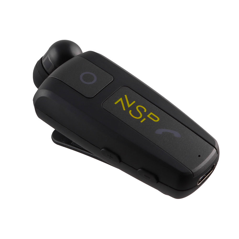 NSP BLUETOOTH BN222 ΠΕΤΟΥ RETRACTABLE CLIP ON HEADSET V6.0 (2 ΣΥΣΚΕΥΩΝ) VIBRATION + ANTI-LOST + STRAP BLACK - Image 7