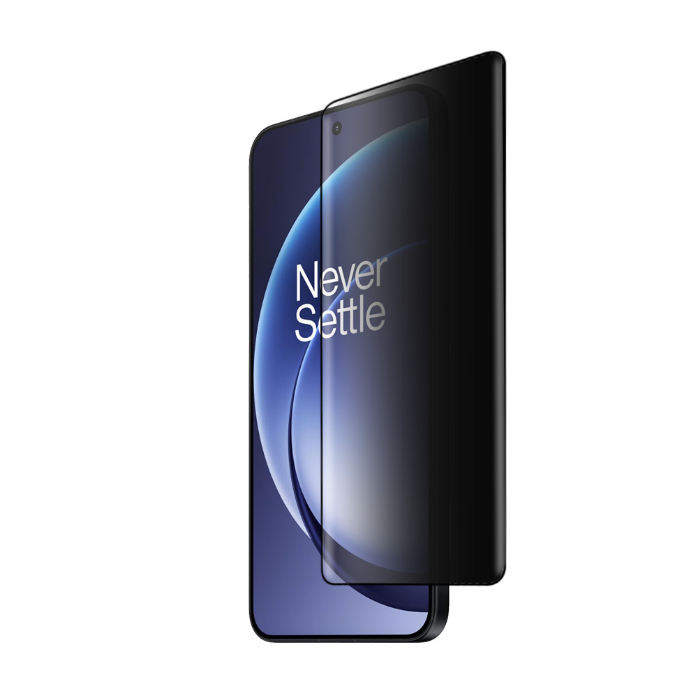 IDOL 1991 PRIVACY ANTISPY TEMPERED GLASS ONEPLUS 15R 5G 6.83in 9H 0.25mm SEMI CURVED FULL GLUE FINGER UNLOCK BLACK - Image 3