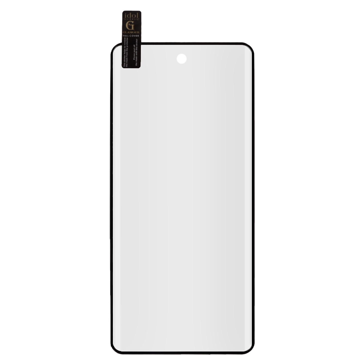 IDOL 1991 GLAMOUR TEMPERED GLASS MOTOROLA EDGE 70 FUSION 5G 6.78in 9H 0.30mm FULL COVER 3D EDGE GLUE FINGER UNLOCK BLACK - Image 3