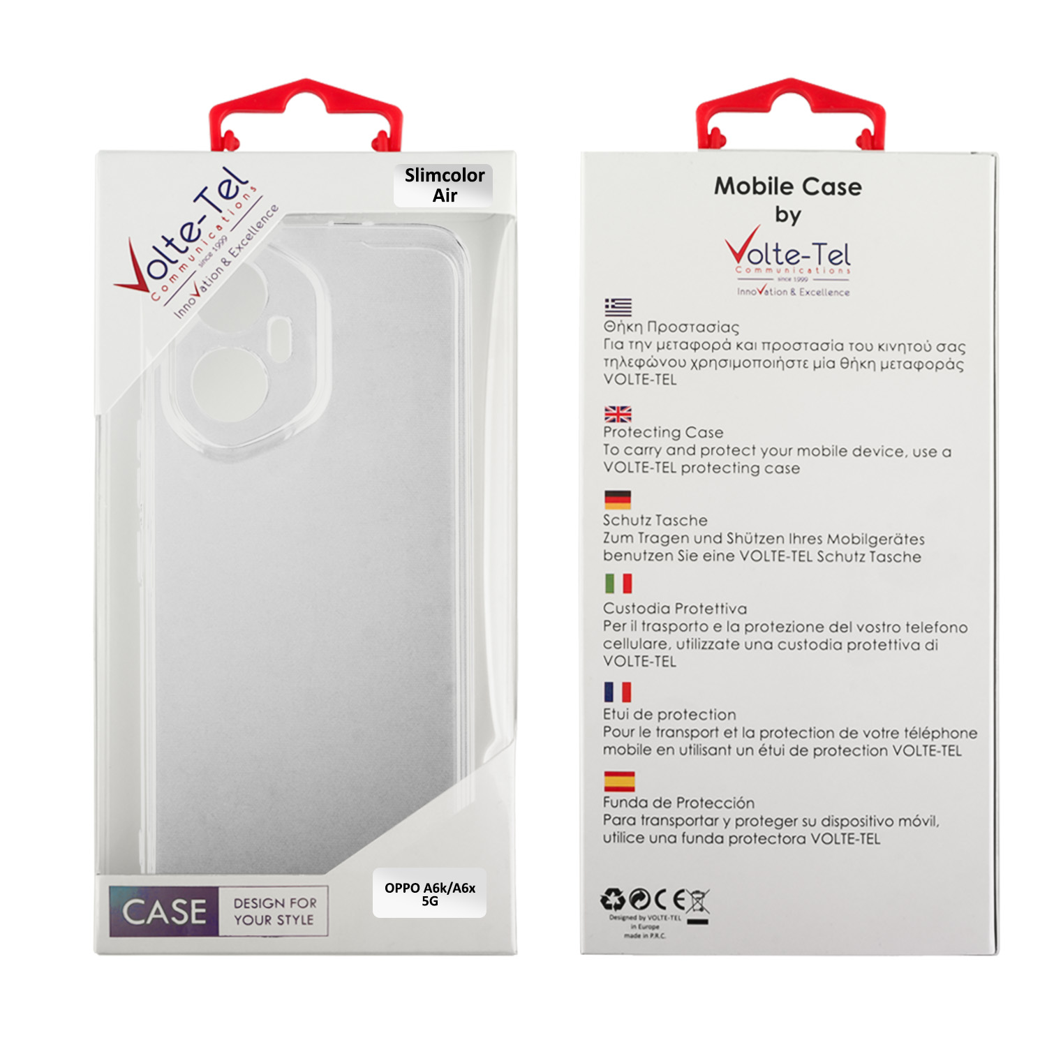 VOLTE-TEL ΘΗΚΗ OPPO A6k/A6x 5G 6.75" SLIMCOLOR AIR TPU FULL CAMERA PROTECTION ΔΙΑΦΑΝΗ - Image 6