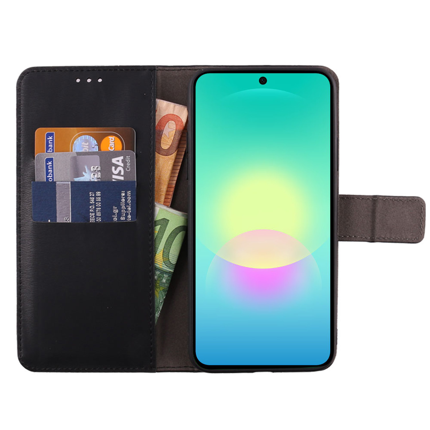 VOLTE-TEL ALLURE ΘΗΚΗ SAMSUNG A27 5G A276 6.7in MAGNET BOOK STAND CLIP BLACK - Image 2