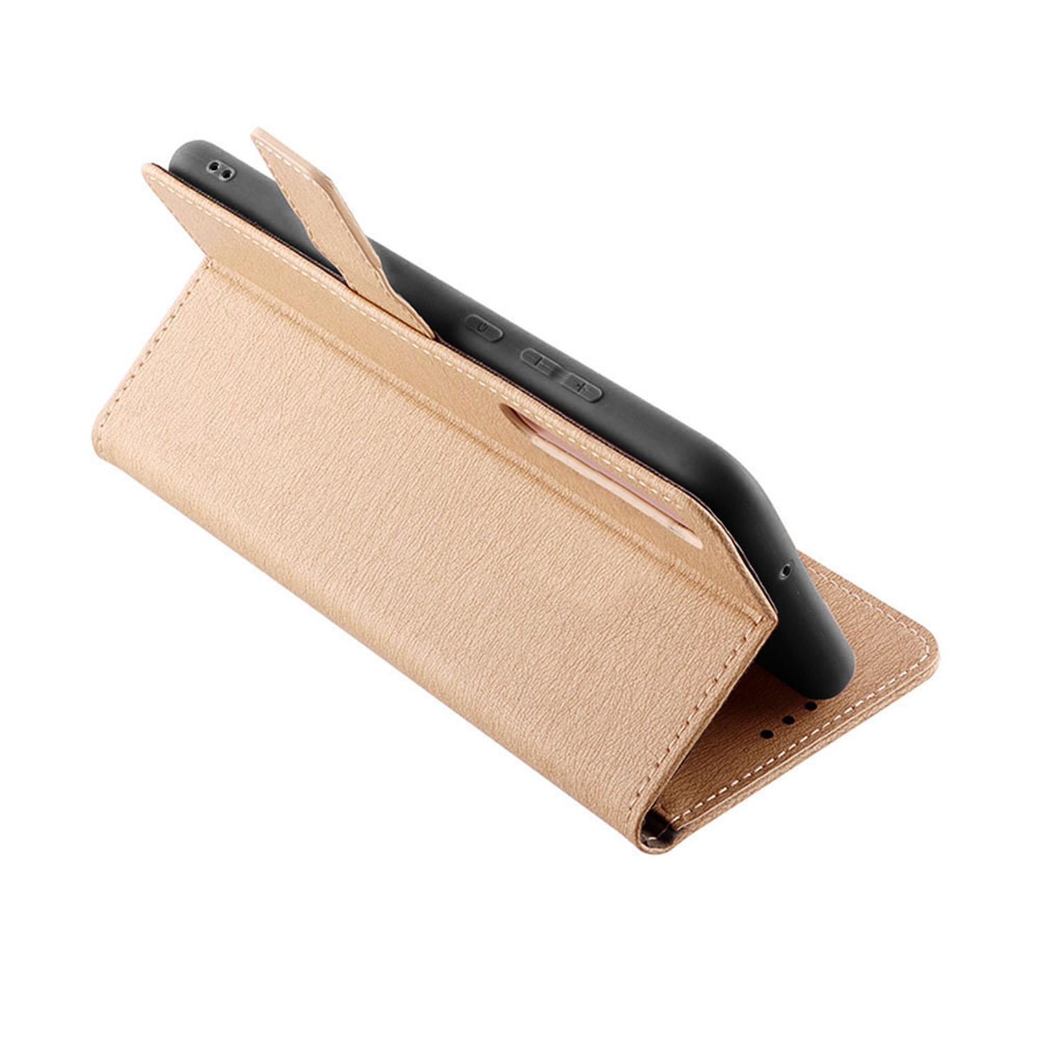 VOLTE-TEL ALLURE ΘΗΚΗ SAMSUNG A27 5G A276 6.7in MAGNET BOOK STAND CLIP GOLD - Image 3
