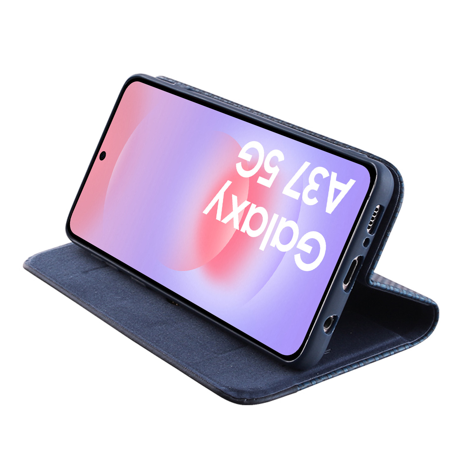 IDOL 1991 ELITE ΘΗΚΗ SAMSUNG A37 5G A376 6.7in ANTI-RFID BOOK STAND BLUE - Image 5