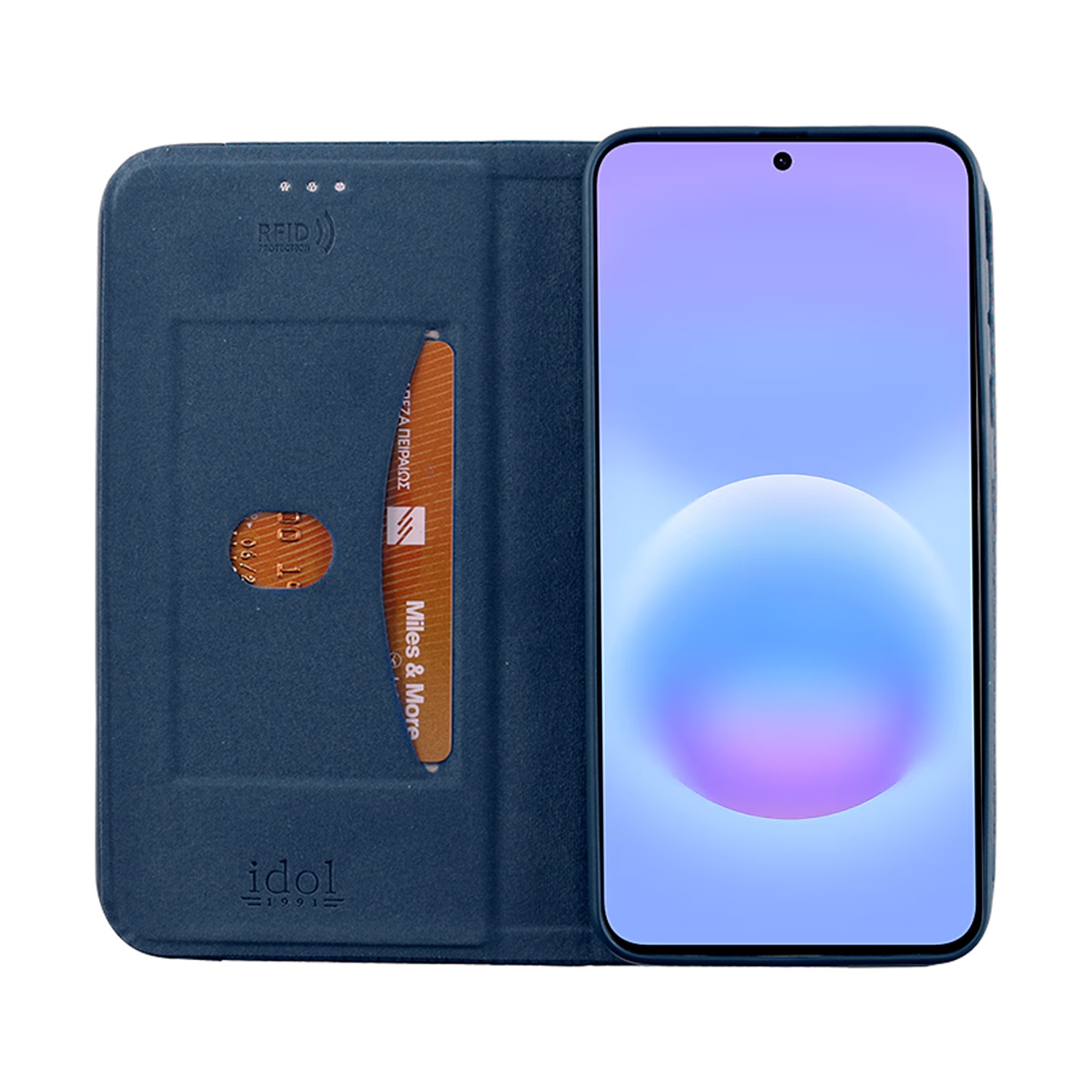 IDOL 1991 ELITE ΘΗΚΗ SAMSUNG A57 5G A576 6.7in ANTI-RFID BOOK STAND BLUE - Image 2