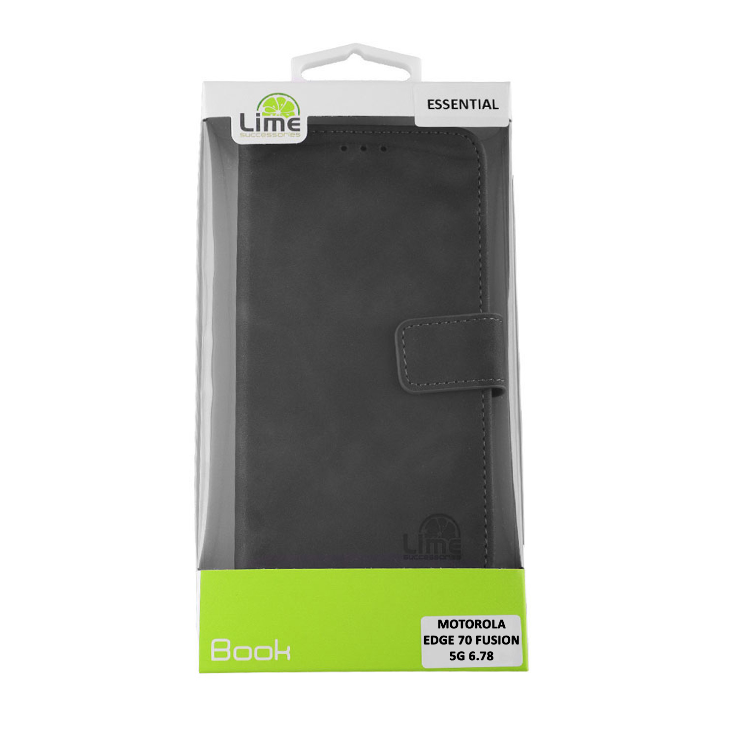 LIME ESSENTIAL ΘΗΚΗ MOTOROLA EDGE 70 FUSION 5G 6.78in MAGNET BOOK STAND CLIP GREY - Image 5