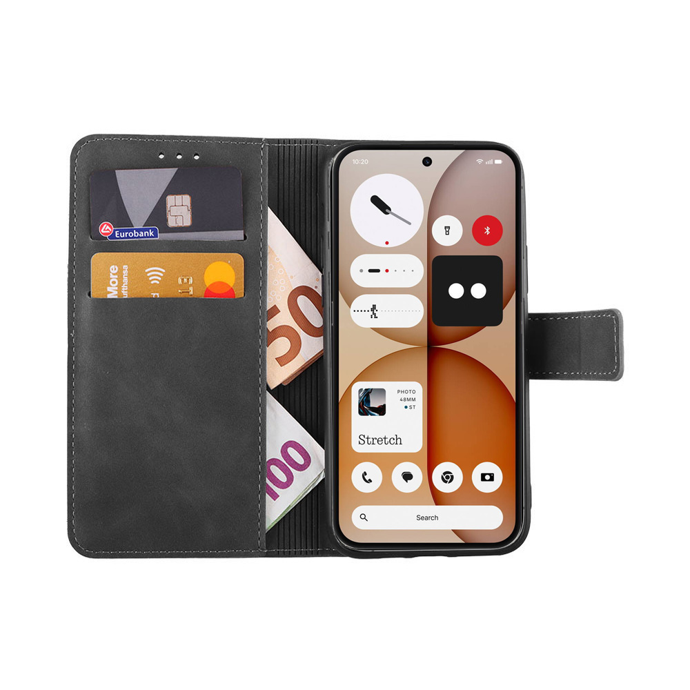 LIME ESSENTIAL ΘΗΚΗ NOTHING PHONE 4a 6.78in MAGNET BOOK STAND CLIP GREY - Image 2