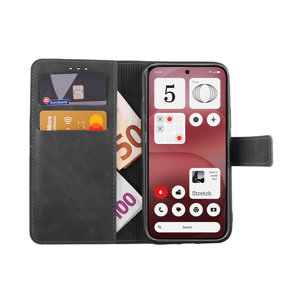 LIME ESSENTIAL ΘΗΚΗ NOTHING PHONE 4a PRO 6.83in MAGNET BOOK STAND CLIP GREY - Image 2