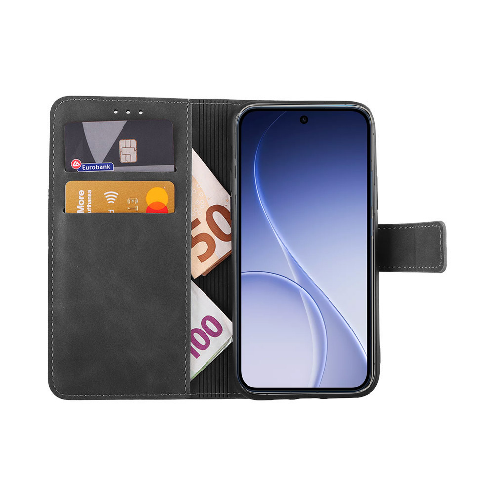 LIME ESSENTIAL ΘΗΚΗ OPPO RENO15 5G 6.59in MAGNET BOOK STAND CLIP GREY - Image 2