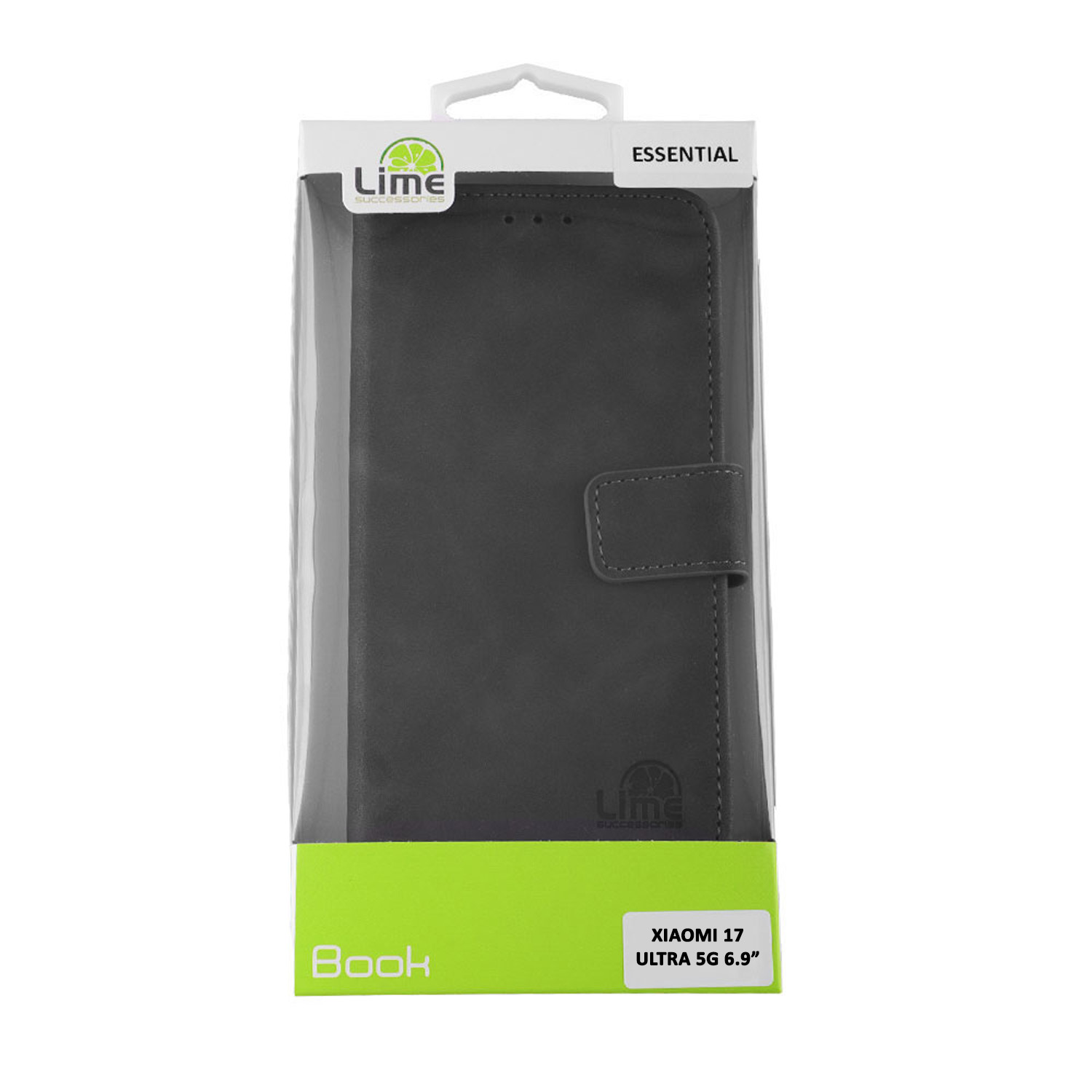 LIME ESSENTIAL ΘΗΚΗ XIAOMI 17 ULTRA 5G 6.9in MAGNET BOOK STAND CLIP GREY - Image 5