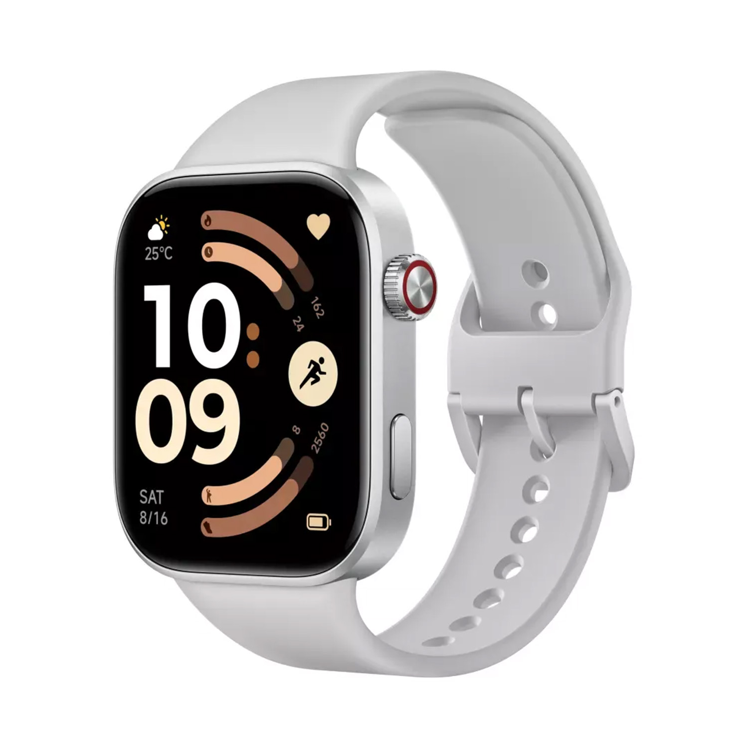 SMART WATCH XIAOMI REDMI WATCH 6 46,5MM 2.1in BHR08CUGL BT V 5.4 ΑΔΙΑΒΡΟΧΟ ΜΕ ΠΑΛΜΟΓΡΑΦΟ GREY GW - Image 2