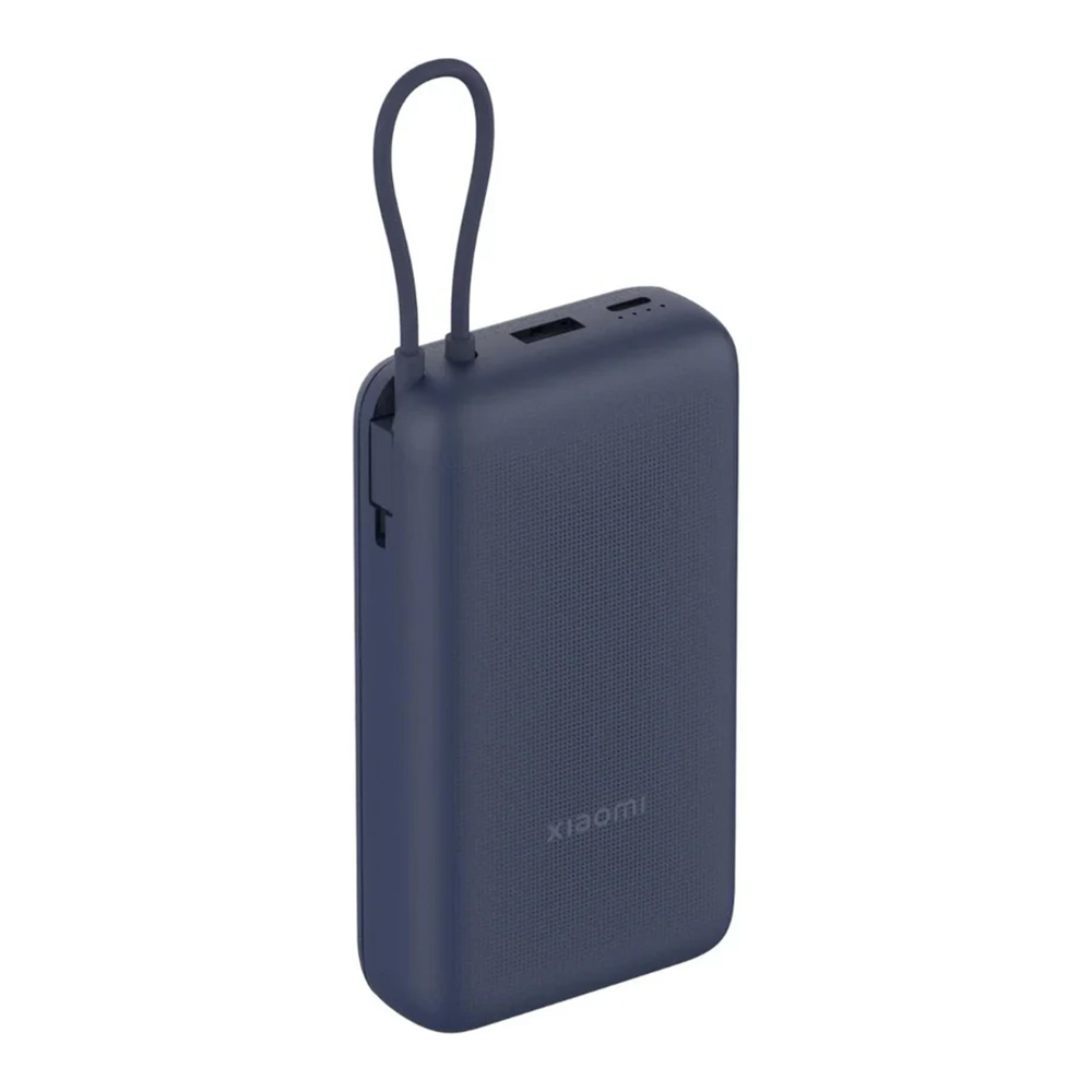 XIAOMI POWER BANK BHR8975GL 20000mAh 2 X 3A USB-TYPE C FAST CHARGE (INTEGRATED USB-C CABLE) 33W BLUE OR - Image 2