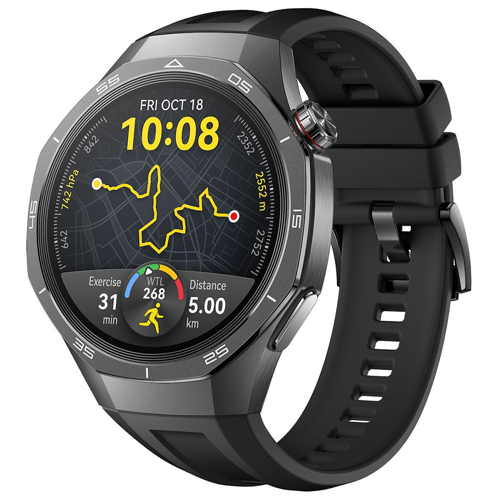 SMART WATCH HUAWEI GT 5 PRO 46MM 1.43in 55020DKD ΑΔΙΑΒΡΟΧΟ BLACK GR - Image 2
