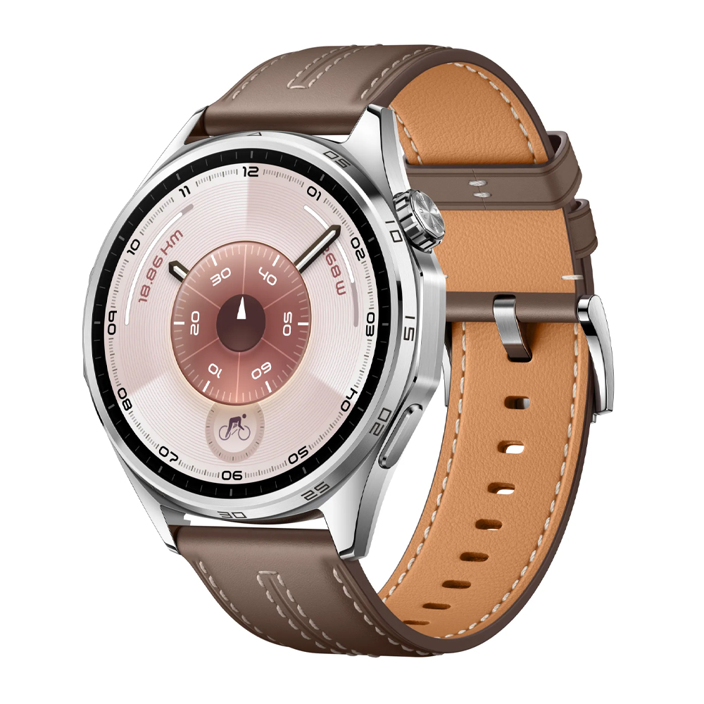 SMART WATCH HUAWEI GT 6 46MM 1.47in 55020FTW ΑΔΙΑΒΡΟΧΟ (GREY LEATHER STRAP) GR - Image 2