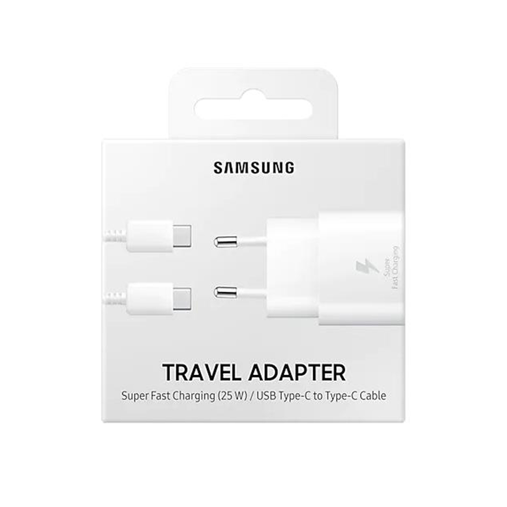 TRAVEL SAMSUNG EP-TA800XWEGWW TYPE C 5V 3A/9V 2.77A/11V 2.25A 25W FAST CHARGE+USB DATA TYPE C TO TYPE C WHITE PACKING OR - Image 4
