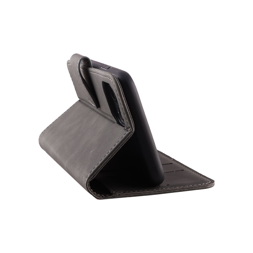 LIME ESSENTIAL ΘΗΚΗ MOTOROLA MOTO G84 5G 6.5in MAGNET BOOK STAND CLIP GREY - Image 3
