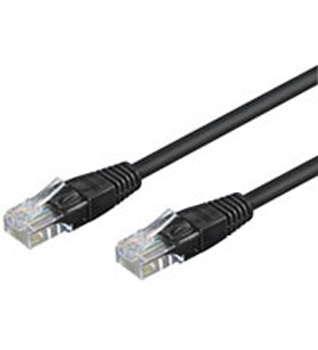 ΚΑΛΩΔΙΟ ΔΙΚΤΥΟΥ UTP CAT-5e 2xRJ45 0.5m ΜΑΥΡΟ - Image 2