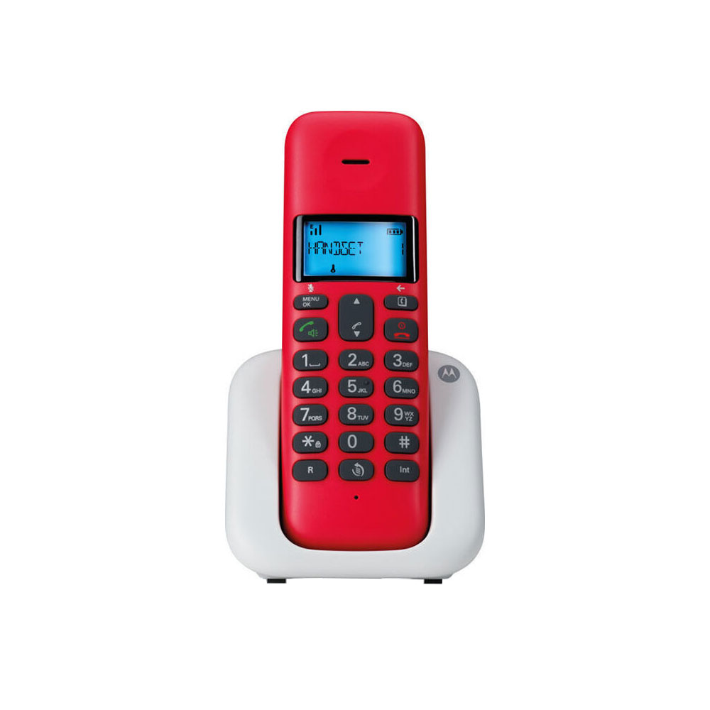 ΑΣΥΡΜΑΤΟ ΤΗΛΕΦΩΝΟ MOTOROLA T301 ΜΕ ΑΝΟΙΧΤΗ ΑΚΡΟΑΣΗ CHERRY/GREY GR