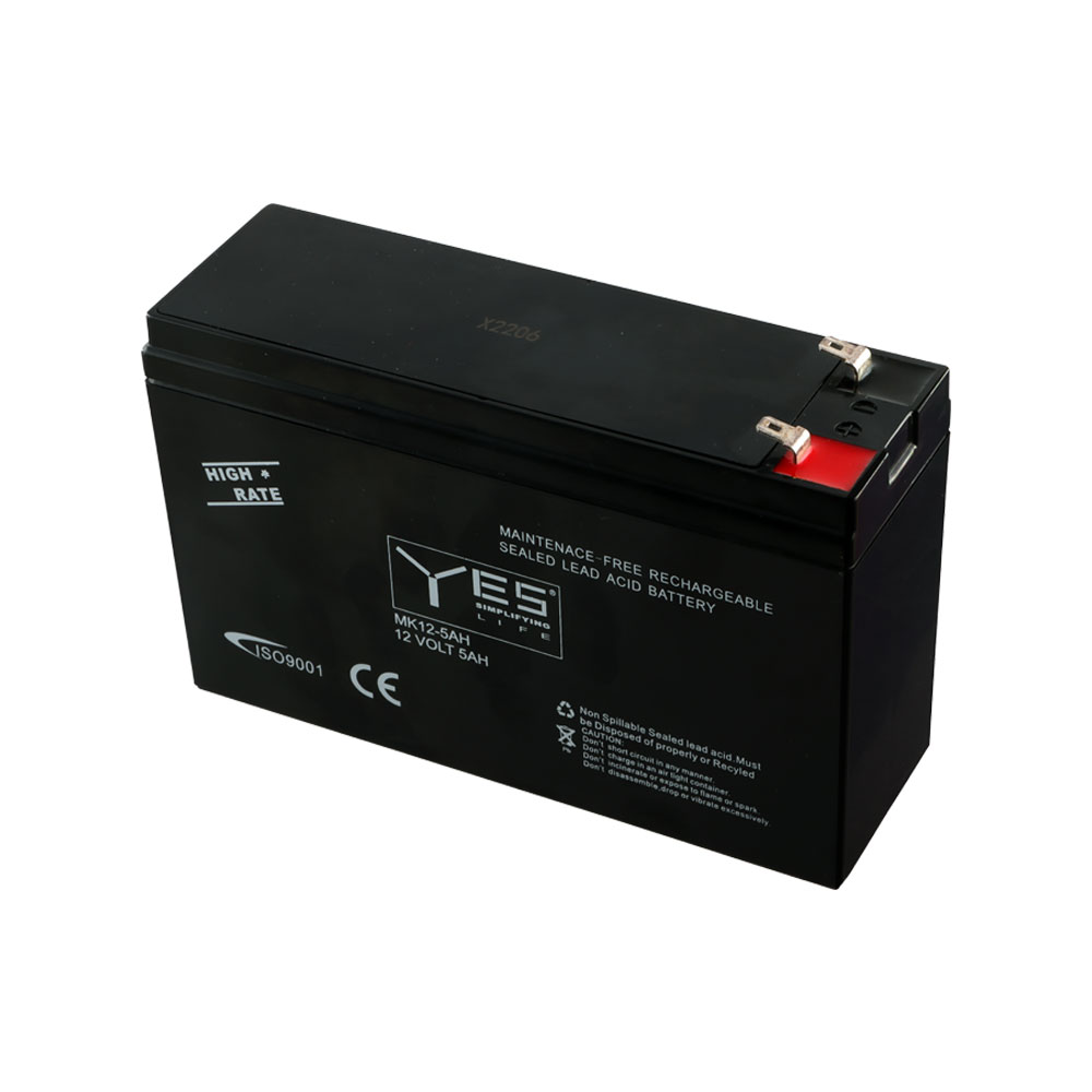 YES ΜΠΑΤΑΡΙΕΣ ΜΟΛΥΒΔΟΥ 12V 5Ah MK12-5AH (151X52X93) ΑΚΡΟΔΕΚΤΗΣ T1/F1 4,75mm