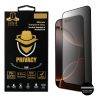 IDOL 1991 PRIVACY ANTISPY TEMPERED GLASS IPHONE 16 PRO MAX 6.9in 9H 0.25mm SEMI CURVED FULL GLUE BLACK