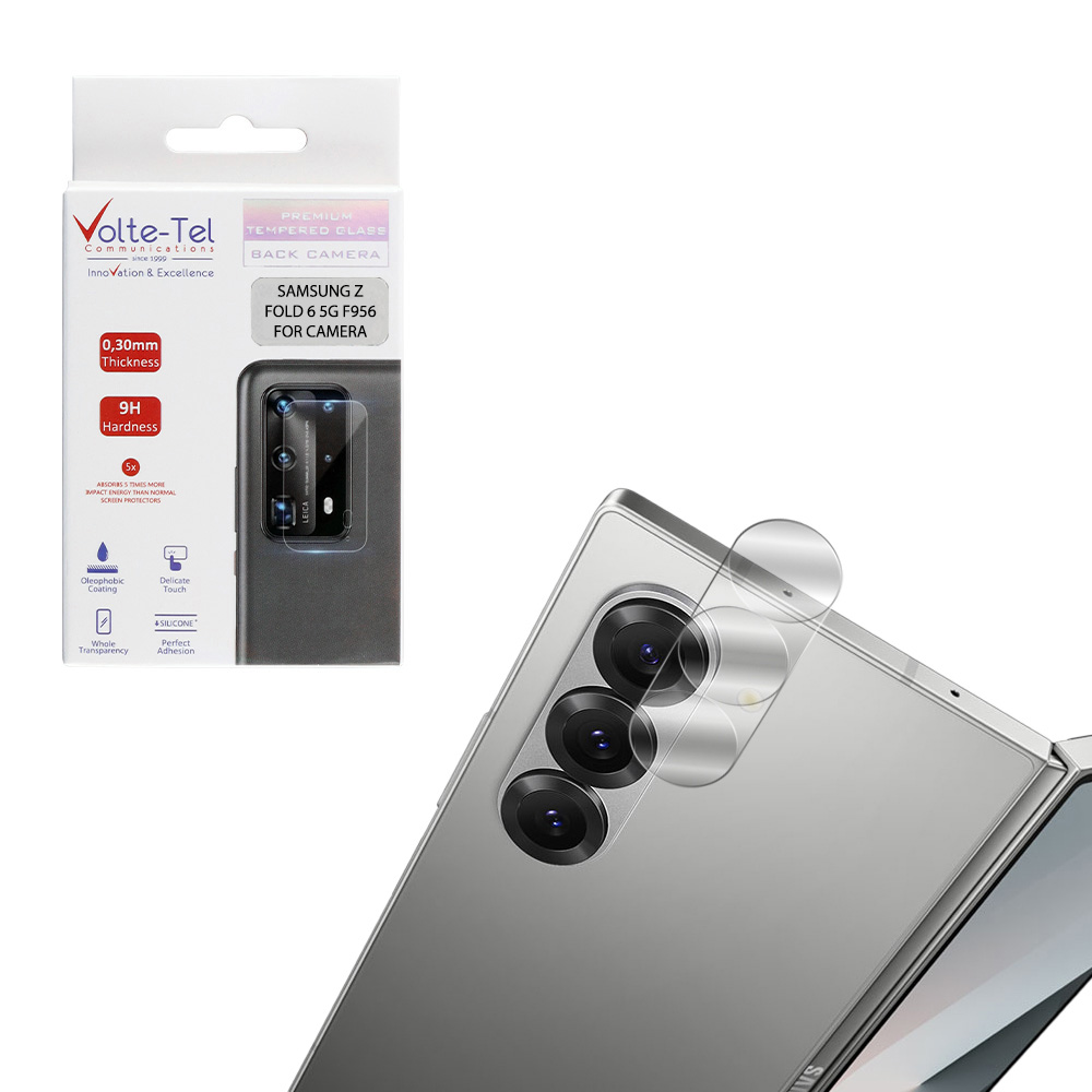 VOLTE-TEL CAMERA GLASS SAMSUNG Z FOLD 6 5G F956 7.6in 9H 0.25mm 3D CURVED TRANSPARENT