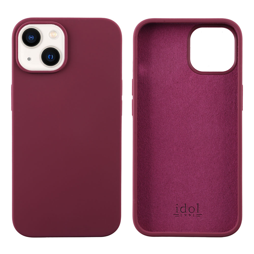 IDOL 1991 VELVET ELITE TPU ΘΗΚΗ IPHONE 15 6.1in 4 SIDE CAMERA GUARD BURGUNDY