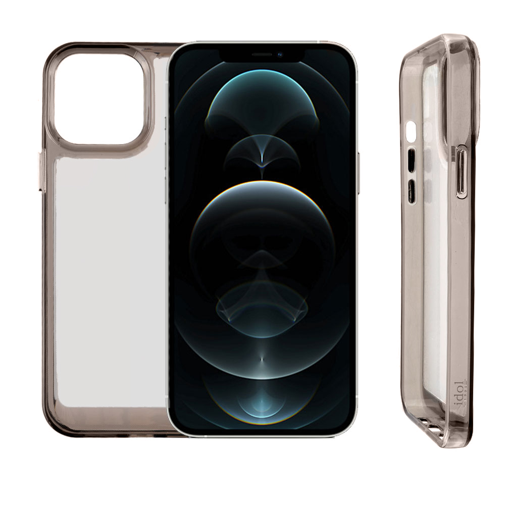 IDOL 1991 CRISTALYTE TPU ΘΗΚΗ IPHONE 12 PRO MAX 6.7in CAMERA GUARD ΔΙΑΦΑΝΗ ΓΚΡΙ