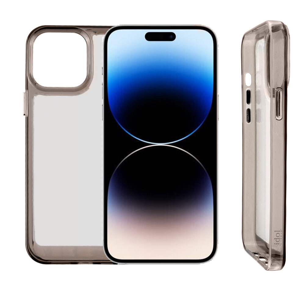 IDOL 1991 CRISTALYTE TPU ΘΗΚΗ IPHONE 14 PRO 6.1in CAMERA GUARD ΔΙΑΦΑΝΗ ΓΚΡΙ