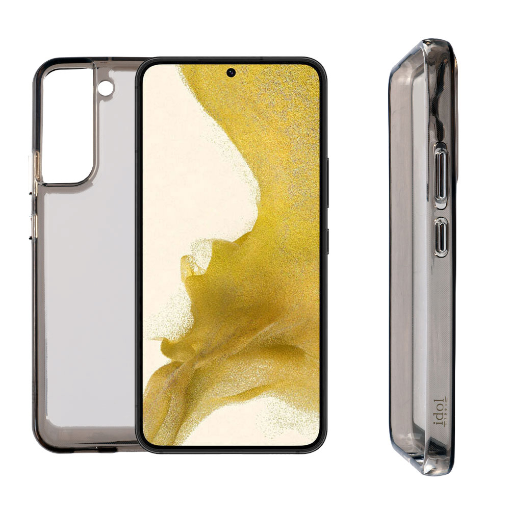 IDOL 1991 CRISTALYTE TPU ΘΗΚΗ SAMSUNG S22 PLUS 5G S906 6.6in CAMERA GUARD ΔΙΑΦΑΝΗ ΓΚΡΙ