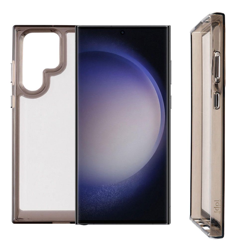 IDOL 1991 CRISTALYTE TPU ΘΗΚΗ SAMSUNG S23 ULTRA 5G S918 6.8in CAMERA GUARD ΔΙΑΦΑΝΗ ΓΚΡΙ